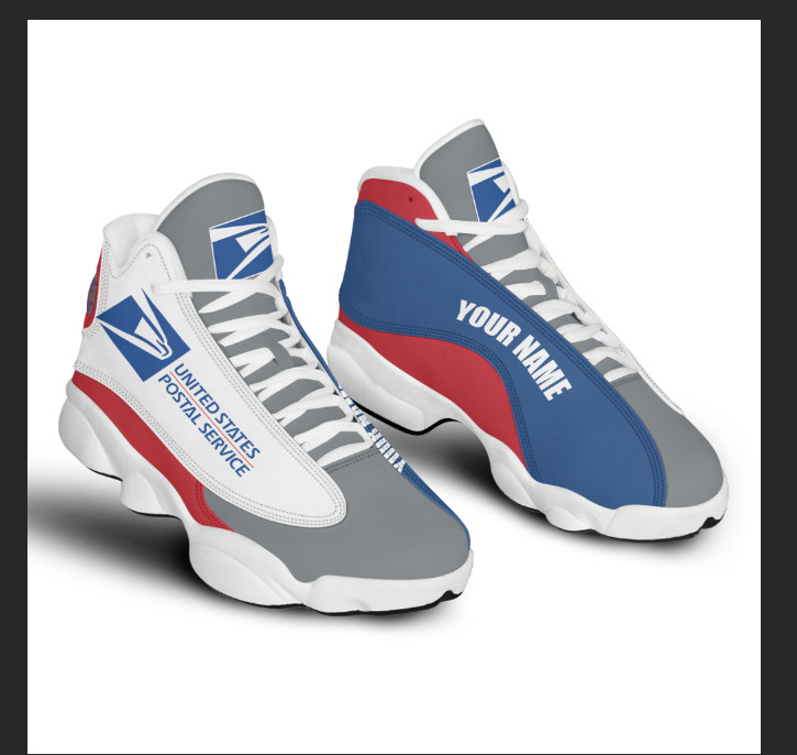 Personalized United States Postal Service Air Jordan 13 Shoes - LIMITED EDITION
