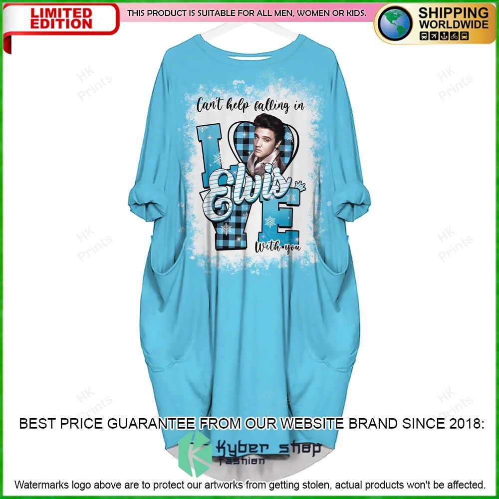 Blue Can't Help Falling In Love With You Elvis Presley Batwing Pocket