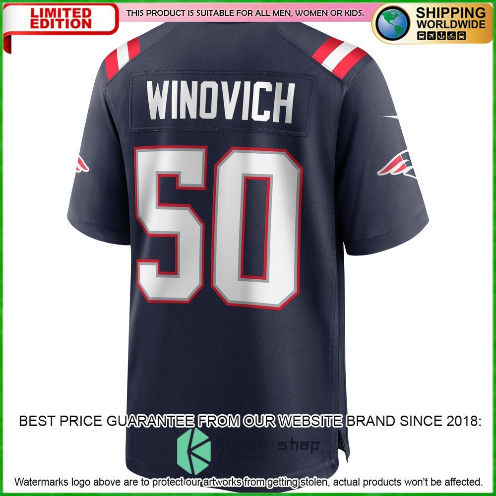 chase winovich new england patriots nike navy football jersey 3 754