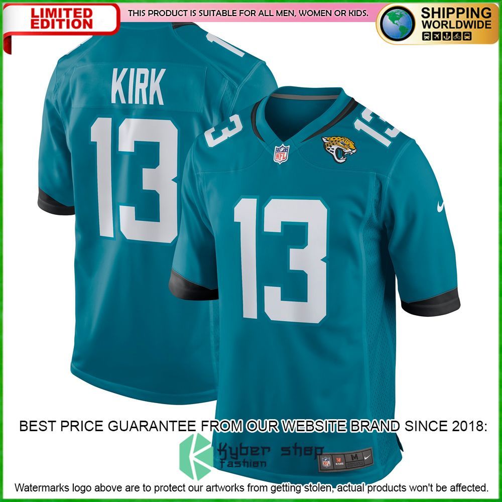 Christian Kirk Jacksonville Jaguars Nike Teal Football Jersey - LIMITED EDITION