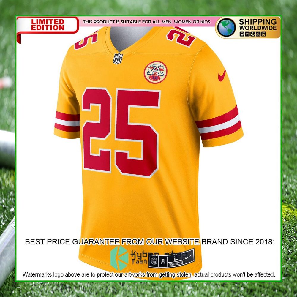 clyde edwards helaire kansas city chiefs nike inverted legend gold football jersey 2 532