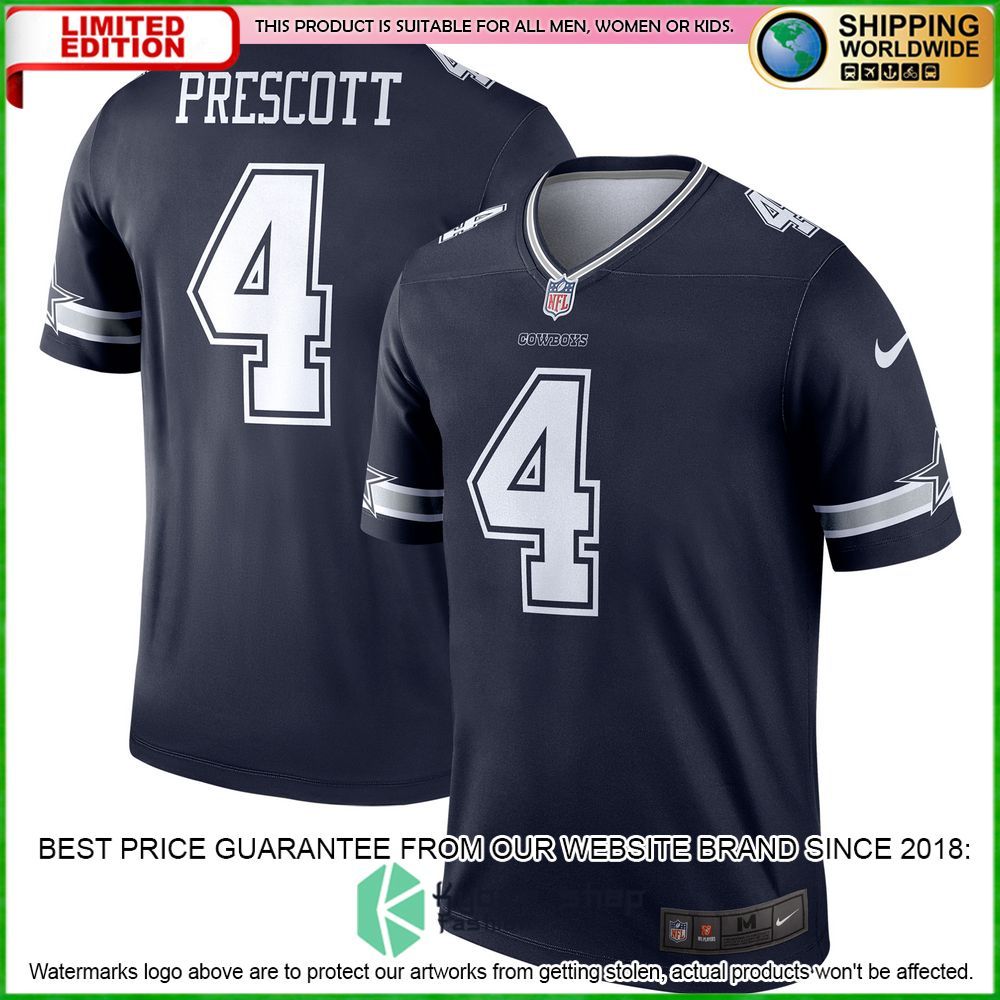 dak prescott dallas cowboys nike legend navy football jersey 1 281