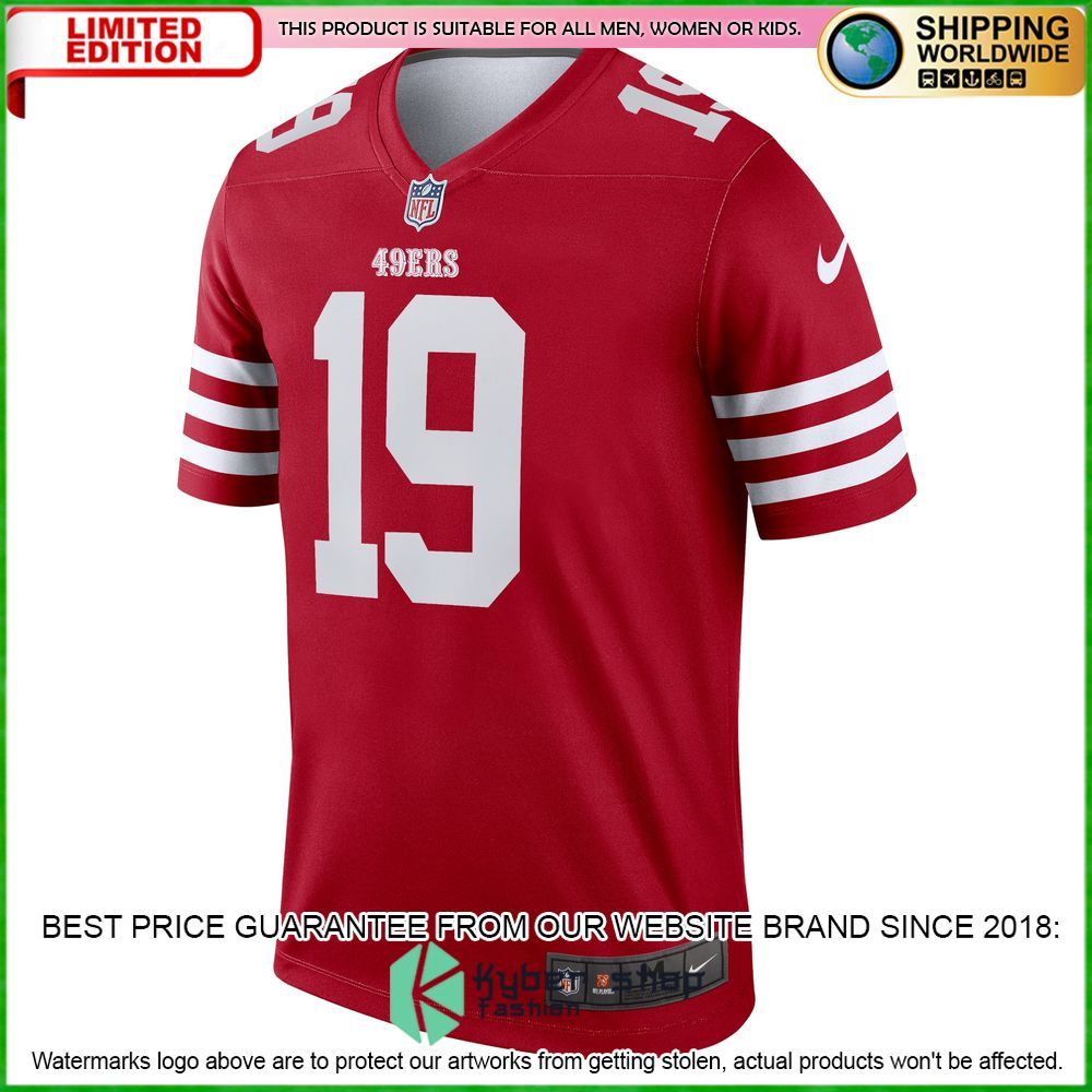 deebo samuel san francisco 49ers nike legend scarlet football jersey 2 367
