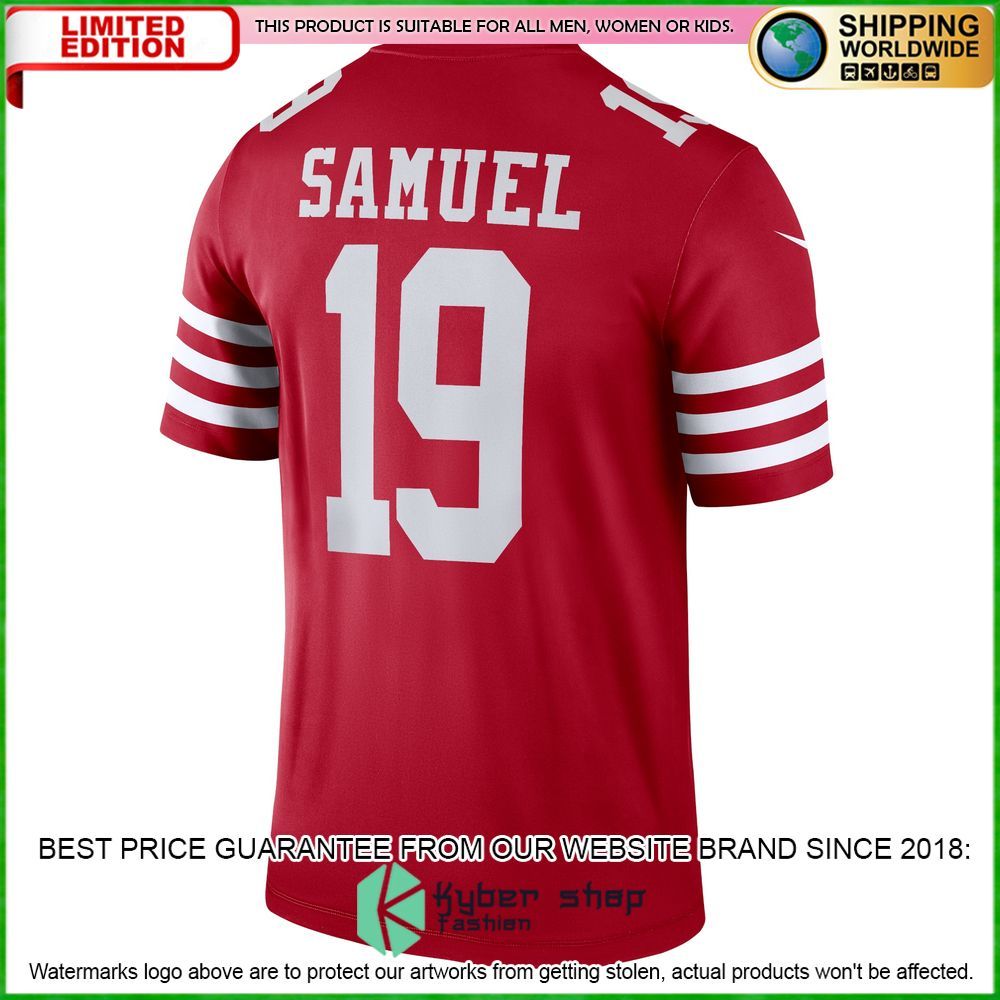 deebo samuel san francisco 49ers nike legend scarlet football jersey 3 646
