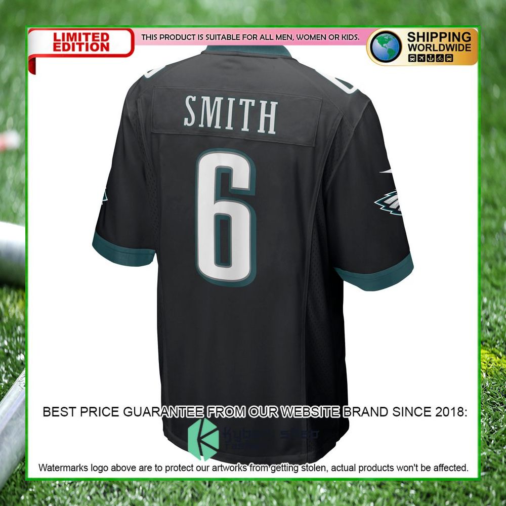 devonta smith philadelphia eagles nike black football jersey 3 341