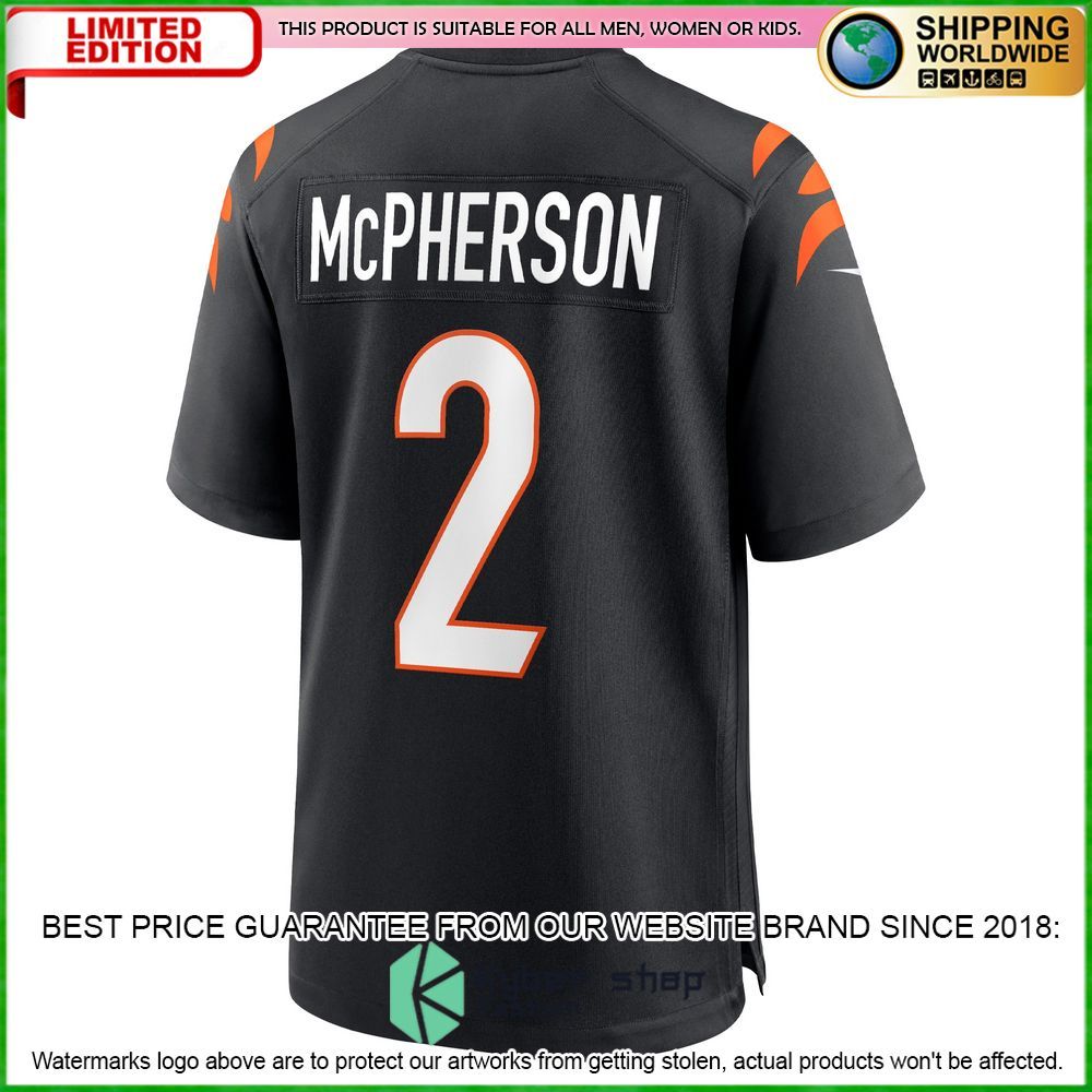 evan mcpherson cincinnati bengals nike team black football jersey 3 862