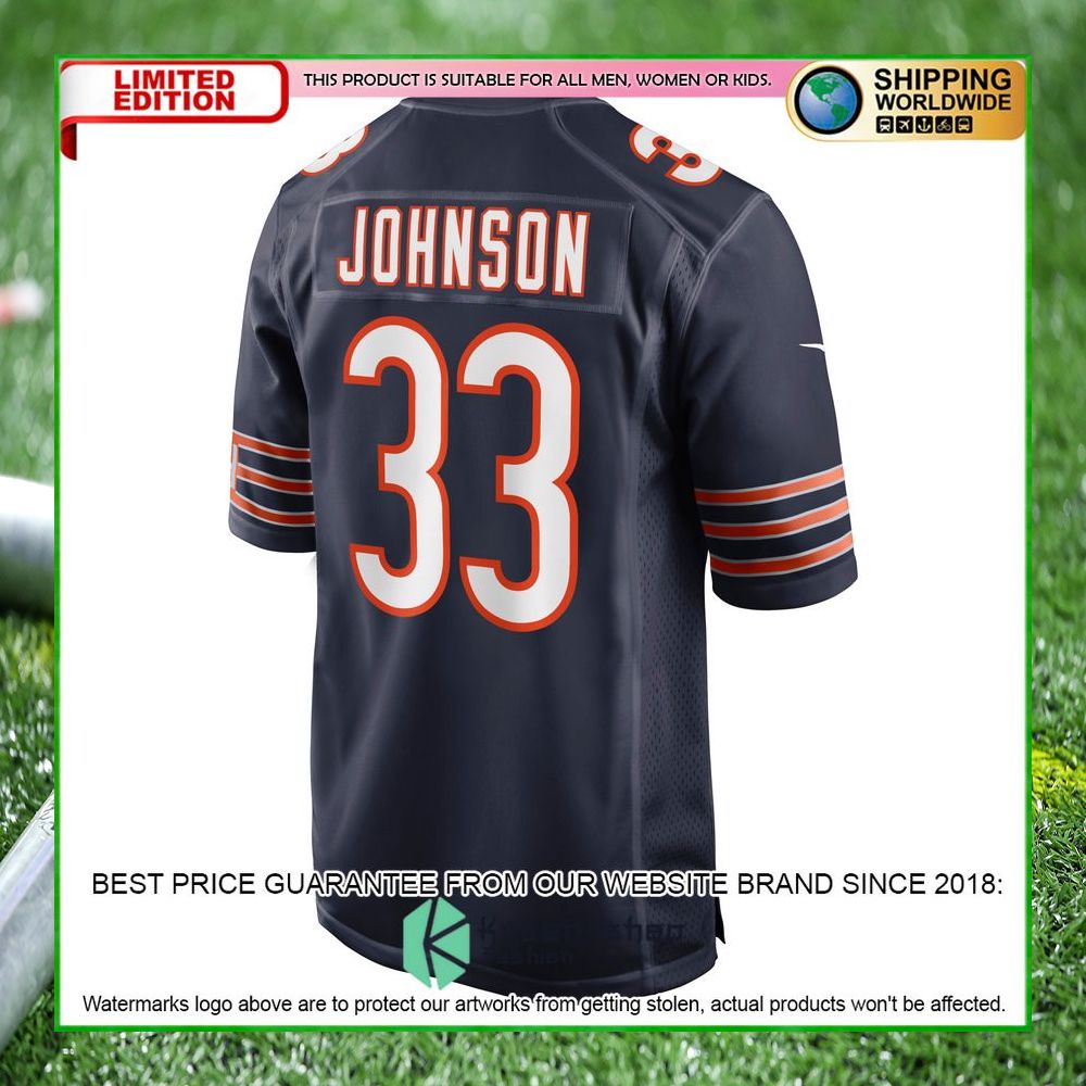 jaylon johnson chicago bears nike navy football jersey 3 154