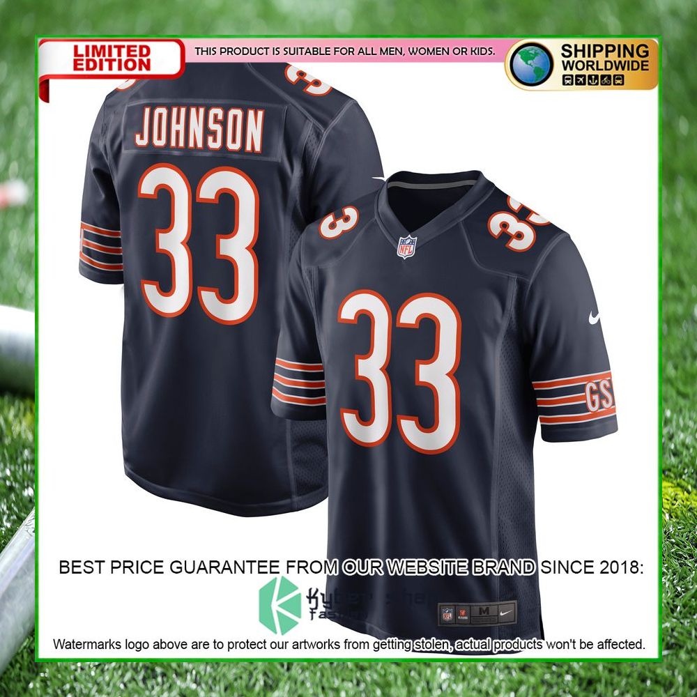 jaylon johnson chicago bears nike navy football jersey 4 217