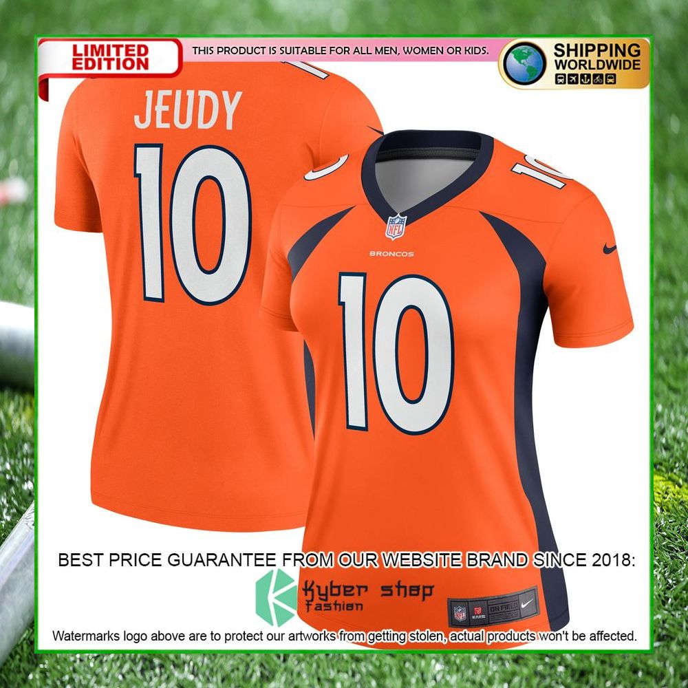jerry jeudy denver broncos nike womens legend orange football jersey 1 393