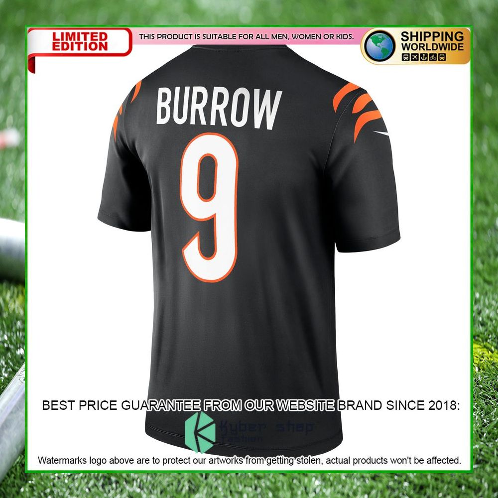 joe burrow cincinnati bengals nike legend black football jersey 3 293
