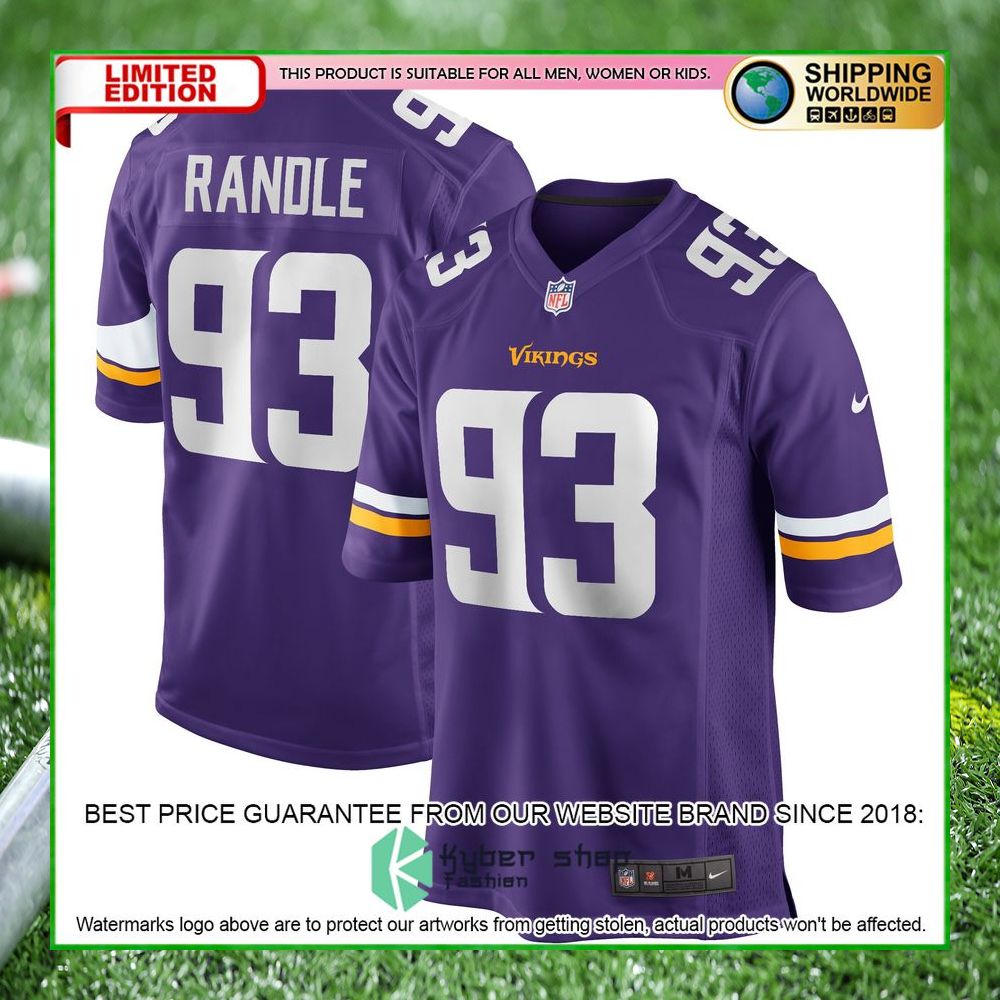 john randle minnesota vikings nike retired purple football jersey 1 512