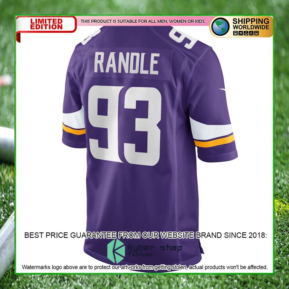 john randle minnesota vikings nike retired purple football jersey 3 651