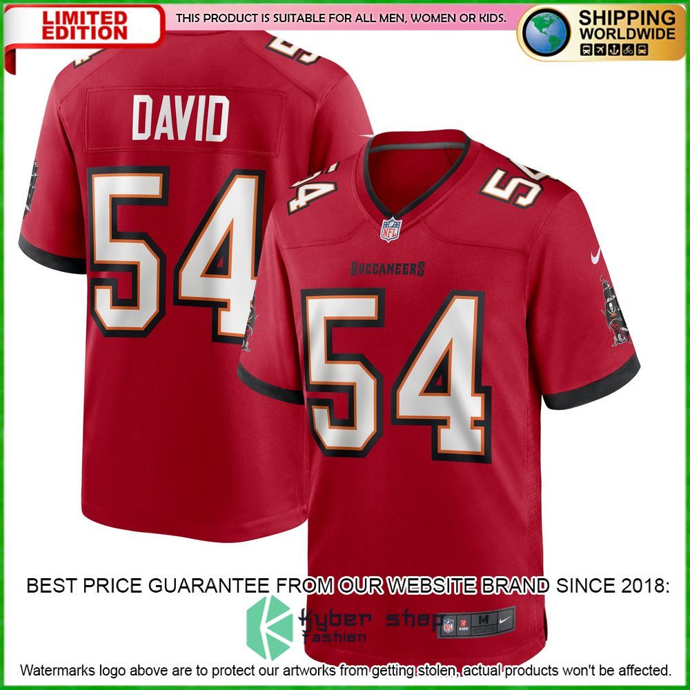 lavonte david tampa bay buccaneers nike red football jersey 1 949