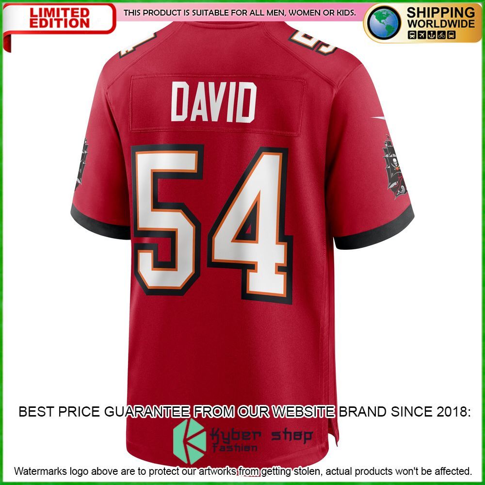 lavonte david tampa bay buccaneers nike red football jersey 3 770