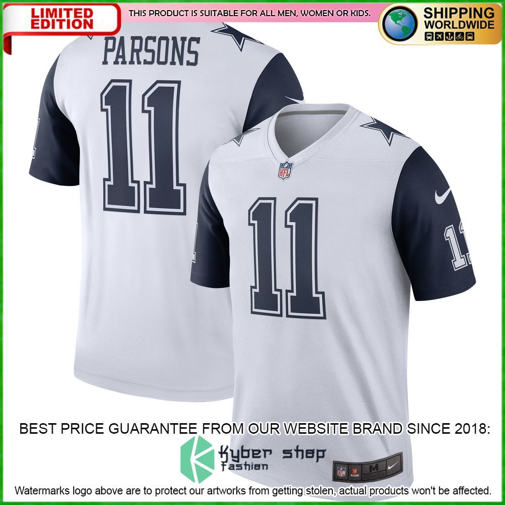 Micah Parsons Dallas Cowboys Nike Alternate Legend White Football Jersey - LIMITED EDITION