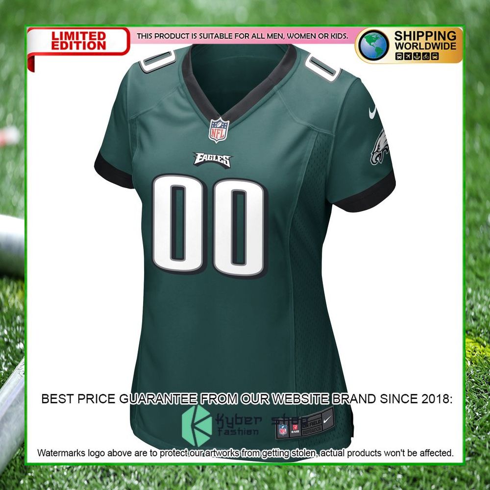 philadelphia eagles nike womens custom midnight green football jersey 2 207