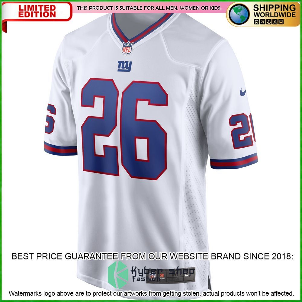 saquon barkley new york giants nike alternate white football jersey 2 526