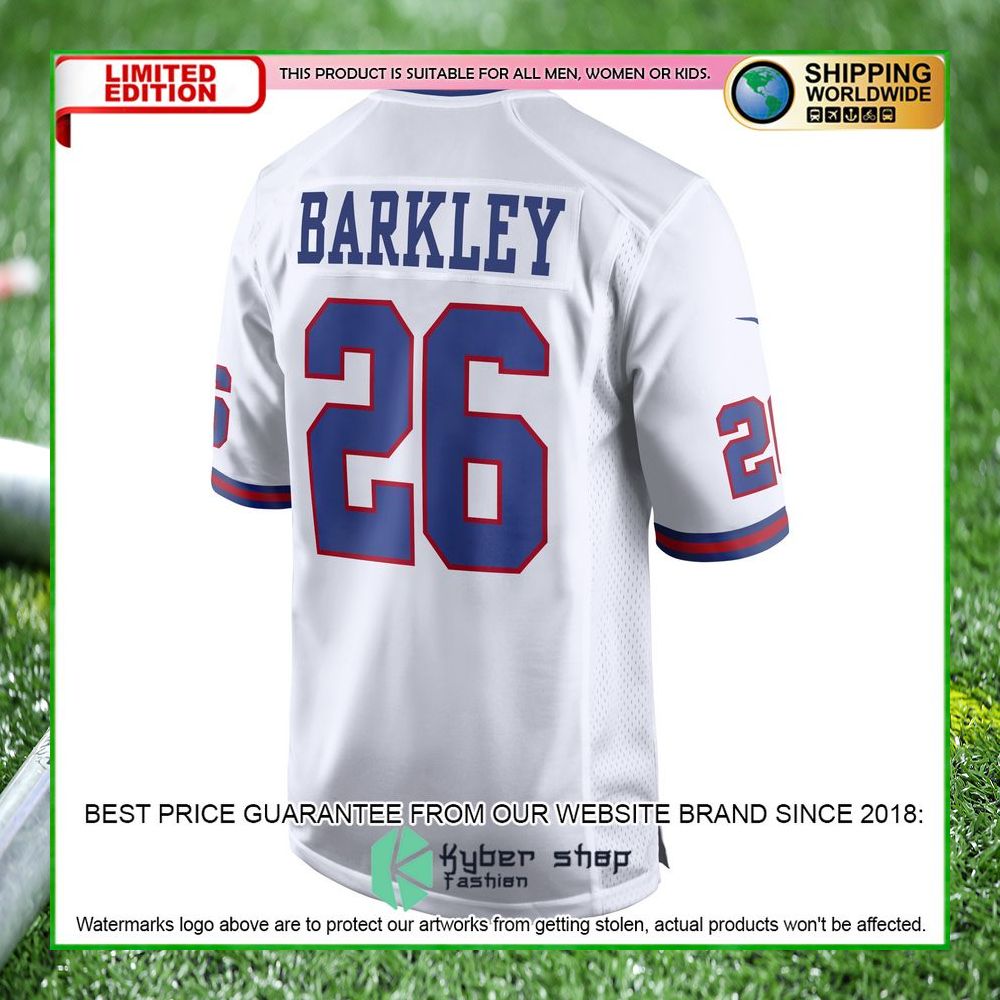 saquon barkley new york giants nike alternate white football jersey 3 223
