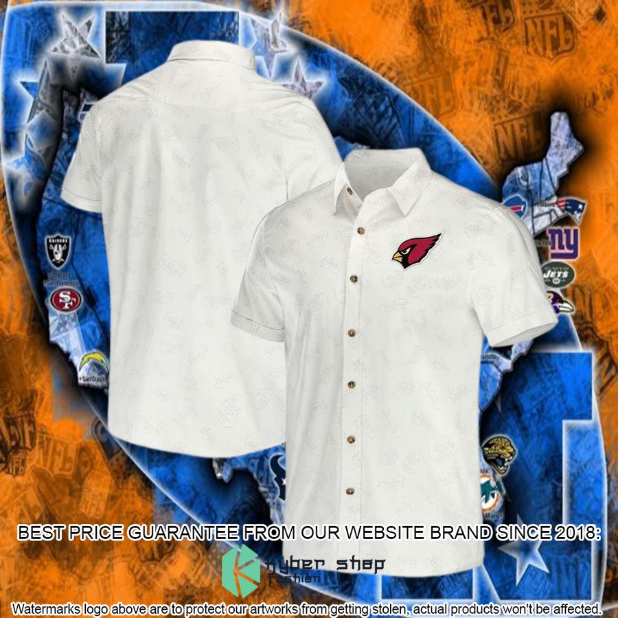 arizona cardinals nfl darius rucker collection white hawaiian shirt 4 536