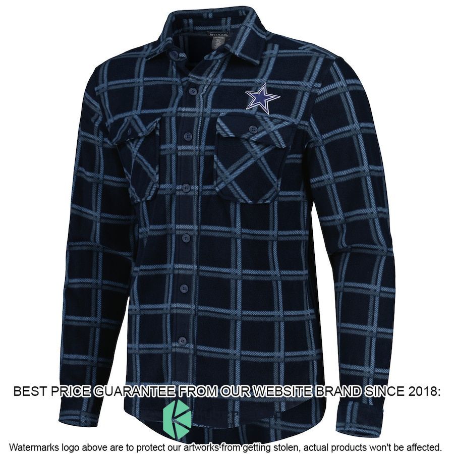 dallas cowboys antigua navy industry flannel long sleeve button shirt 2 279