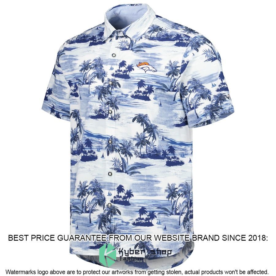 denver broncos tommy bahama navy sport tropical horizons hawaiian shirt 2 229