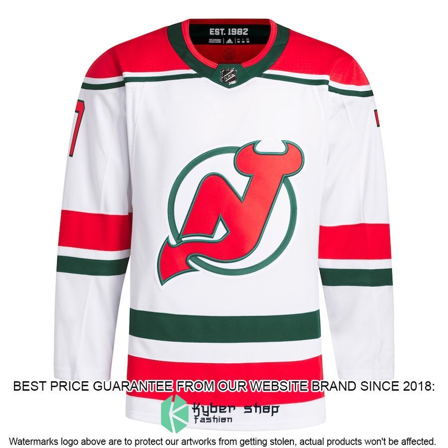 dougie hamilton new jersey devils 2022 23 heritage primegreen authentic pro white hockey jersey 2 817