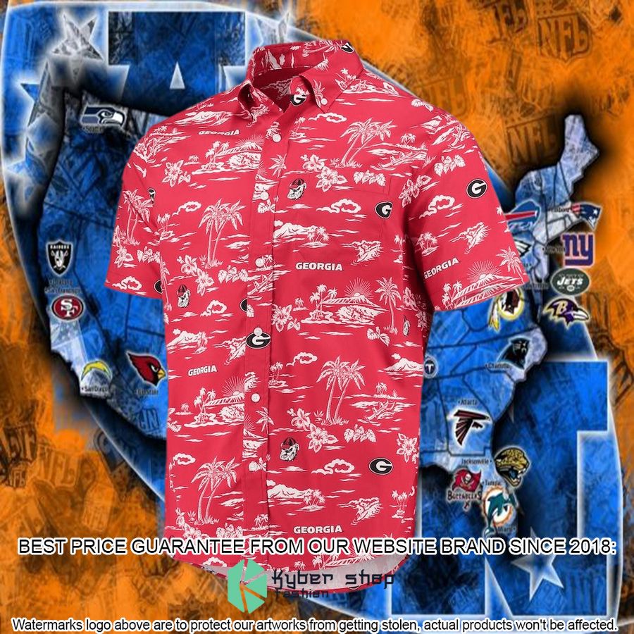 georgia bulldogs reyn spooner classic red hawaiian shirt 5 376