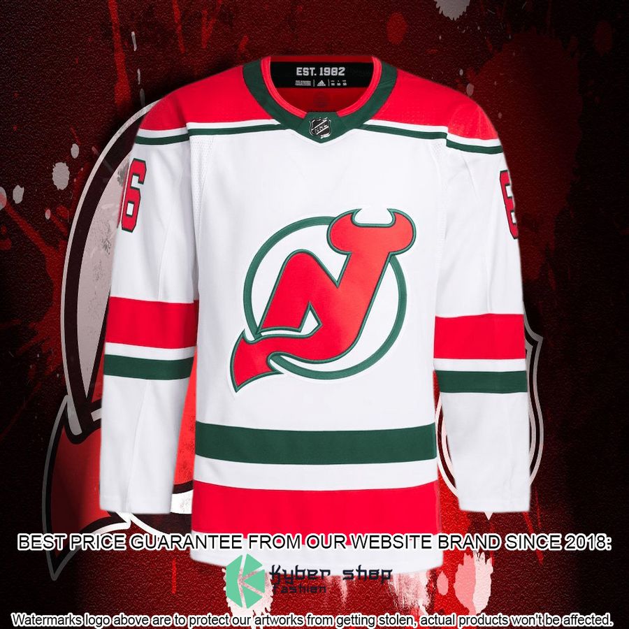jack hughes new jersey devils 2022 23 heritage primegreen authentic pro white hockey jersey 5 605