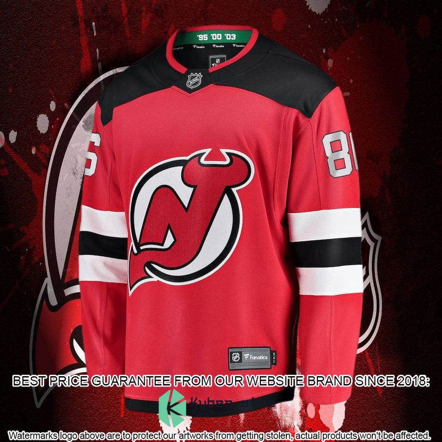 jack hughes new jersey devils breakaway red hockey jersey 5 103