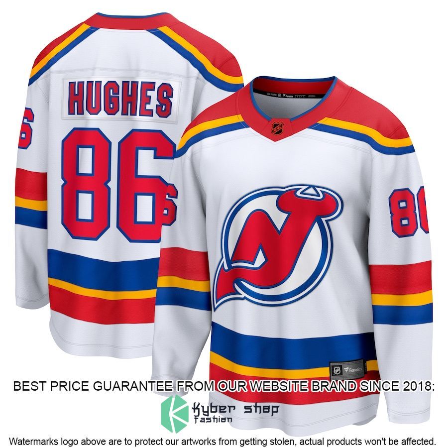 Jack Hughes New Jersey Devils Special Edition 2.0 Breakaway White Hockey Jersey - LIMITED EDITION