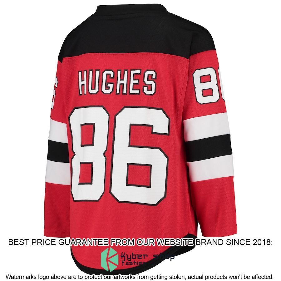 jack hughes new jersey devils youth home replica red hockey jersey 3 101