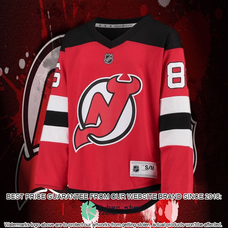 jack hughes new jersey devils youth home replica red hockey jersey 5 570