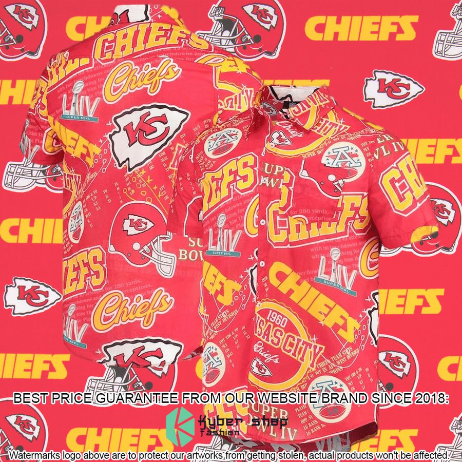 Men's FOCO Red Kansas City Chiefs Thematic Button-Up Shirt