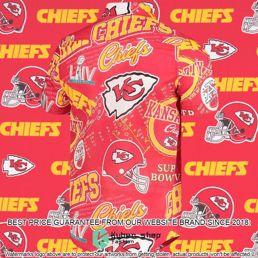 mens foco red kansas city chiefs thematic button up shirt 3 972