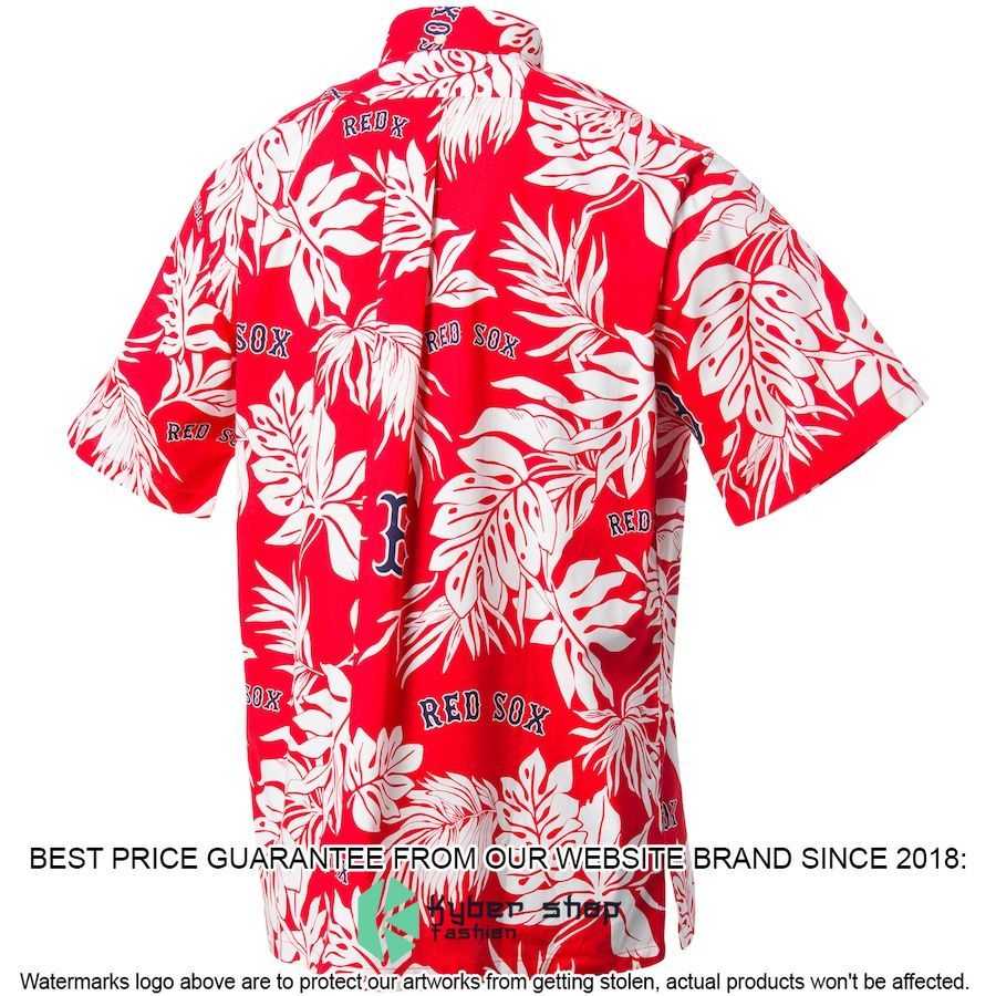 mlb boston red sox reyn spooner aloha red hawaiian shirt 3 970
