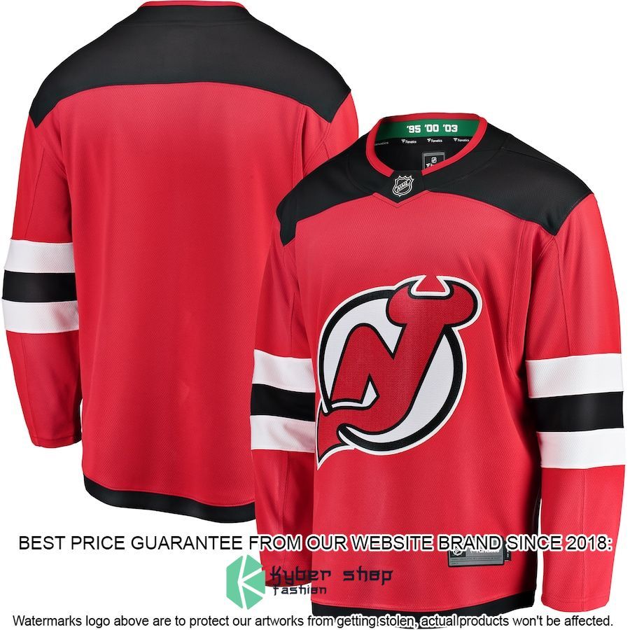 new jersey devils breakaway home red hockey jersey 1 166