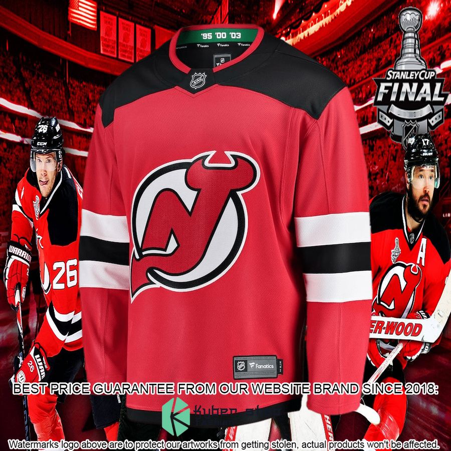 new jersey devils breakaway home red hockey jersey 5 813