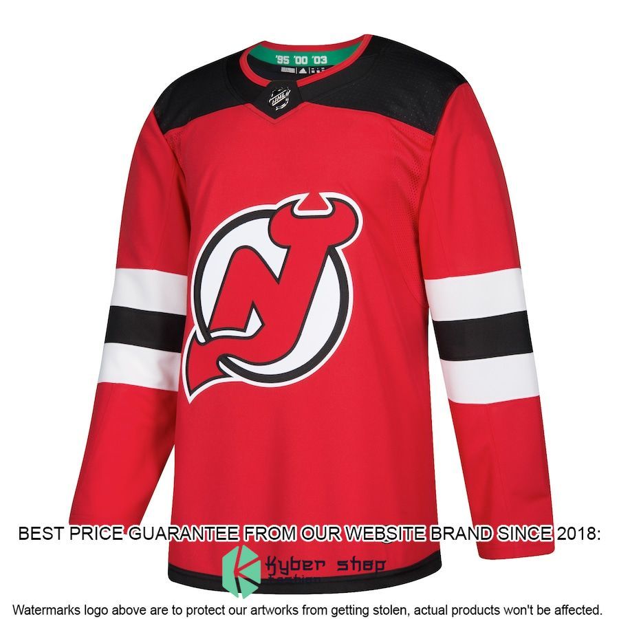 new jersey devils home authentic blank red hockey jersey 2 445