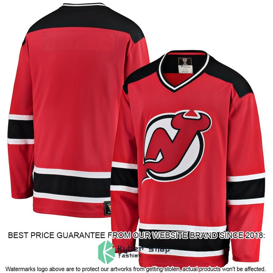 new jersey devils premier breakaway heritage blank red hockey jersey 1 71