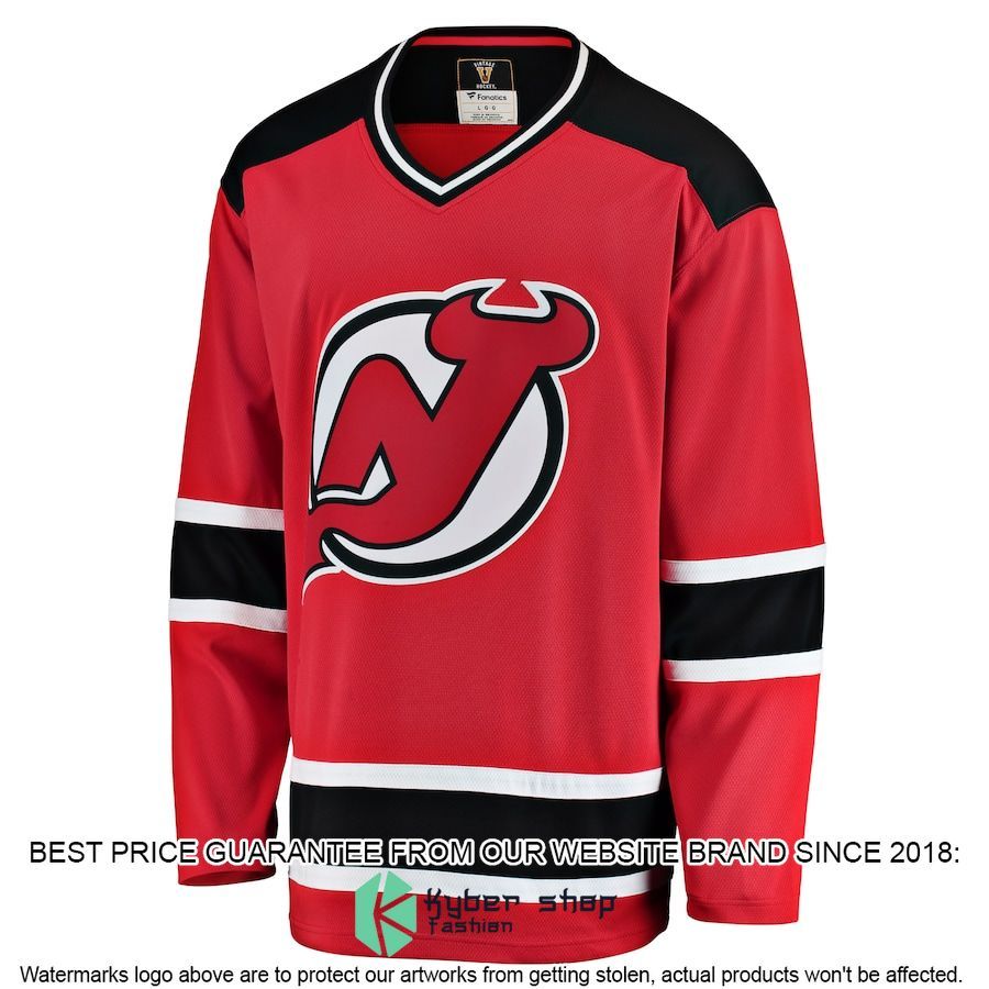 new jersey devils premier breakaway heritage blank red hockey jersey 2 911