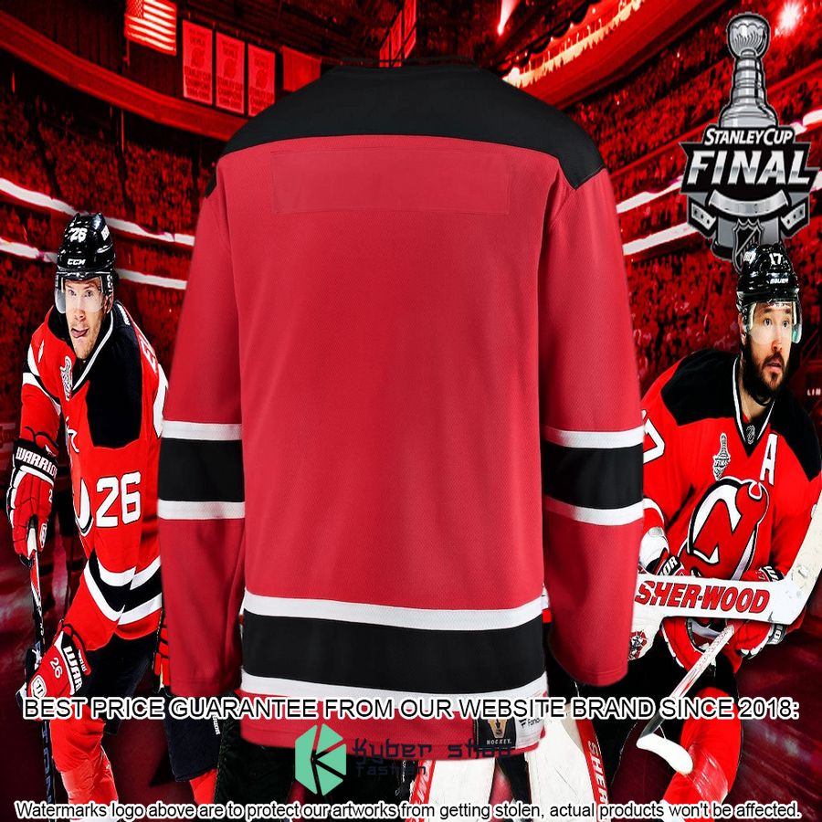new jersey devils premier breakaway heritage blank red hockey jersey 6 765