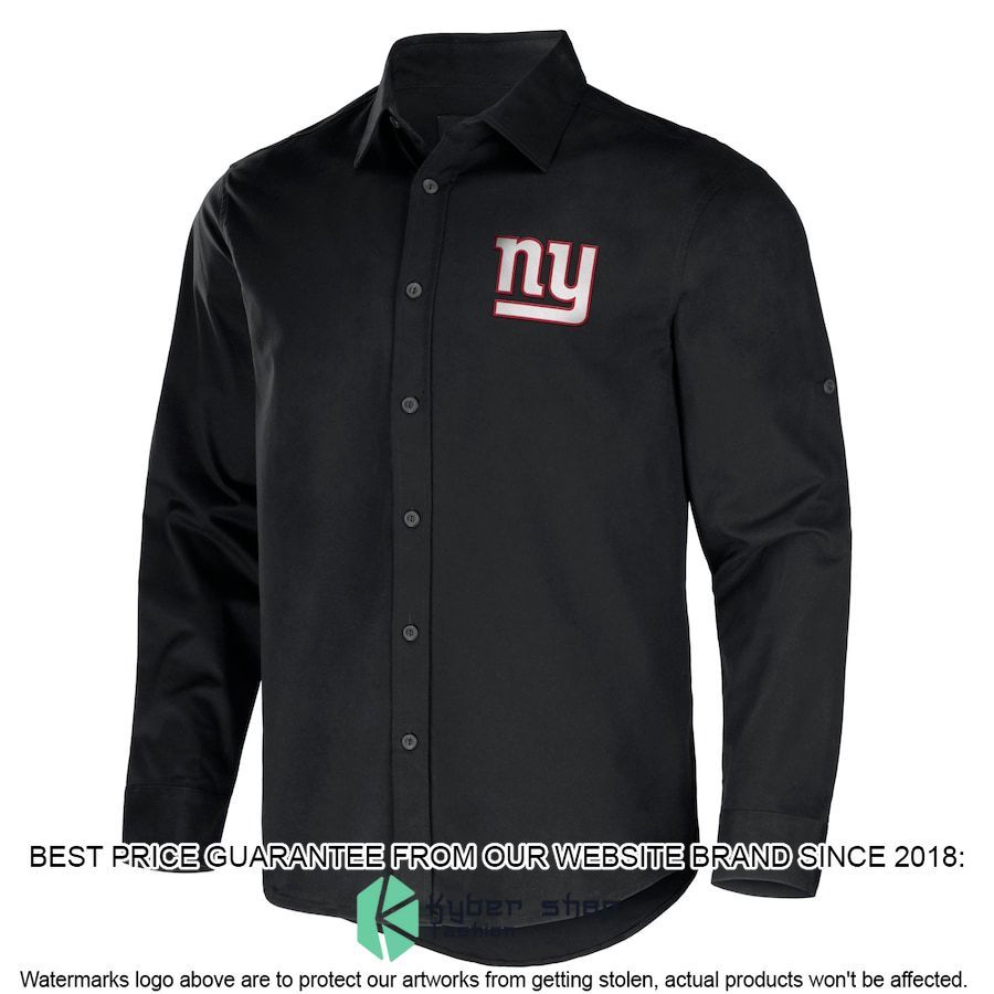 new york giants nfl darius rucker collection black convertible twill long sleeve button shirt 2 945