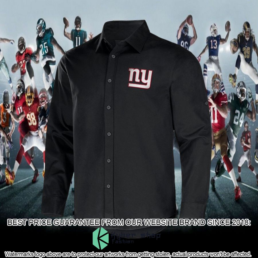 new york giants nfl darius rucker collection black convertible twill long sleeve button shirt 5 959