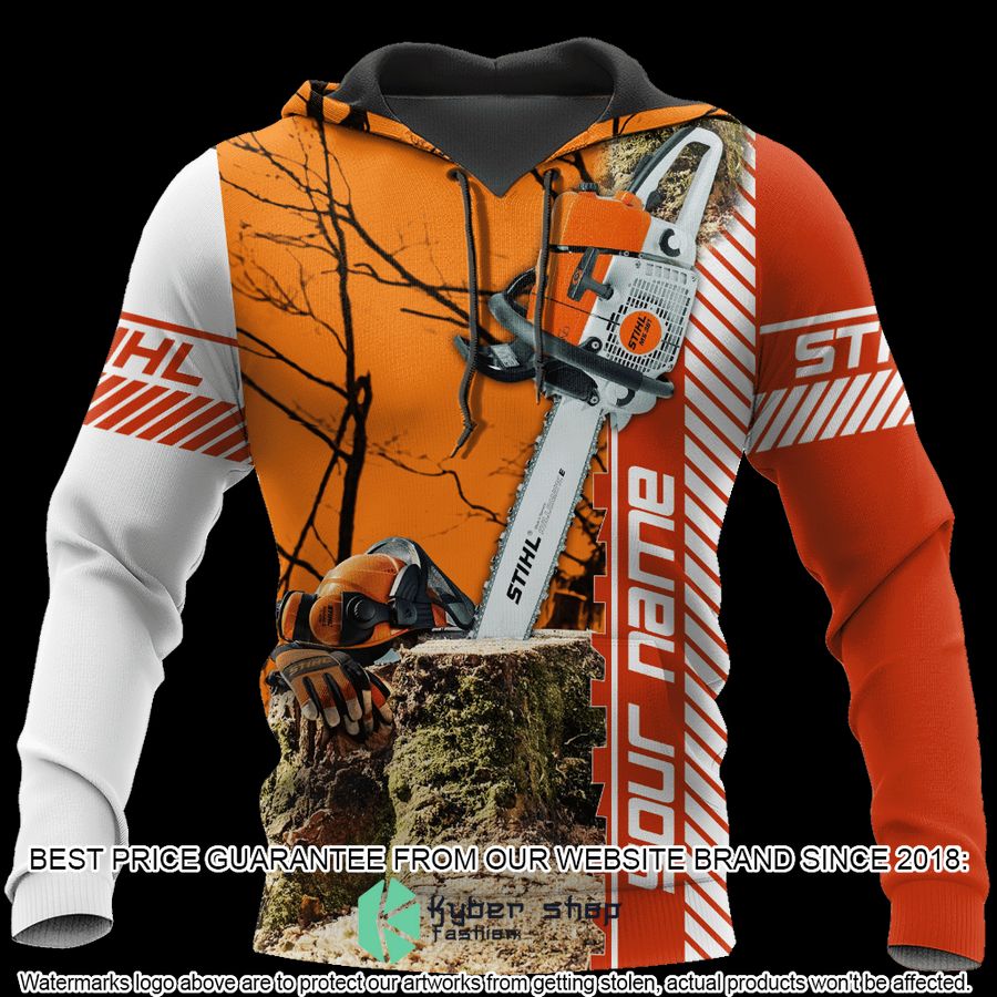 personalized chainsaw stihl 3d shirt hoodie 1 854