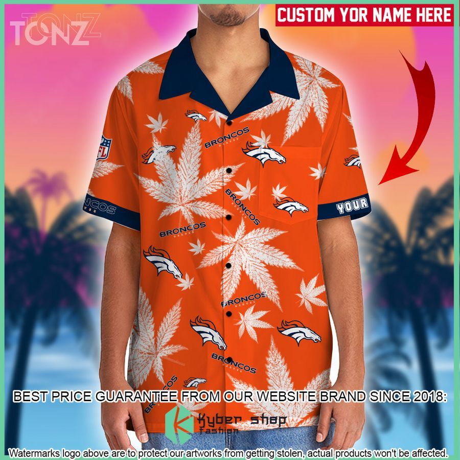 personalized nfl weed cannabis denver broncos hawaiian shirt shorts 2 594