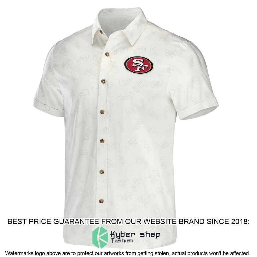 san francisco 49ers nfl darius rucker collection white hawaiian shirt 2 327