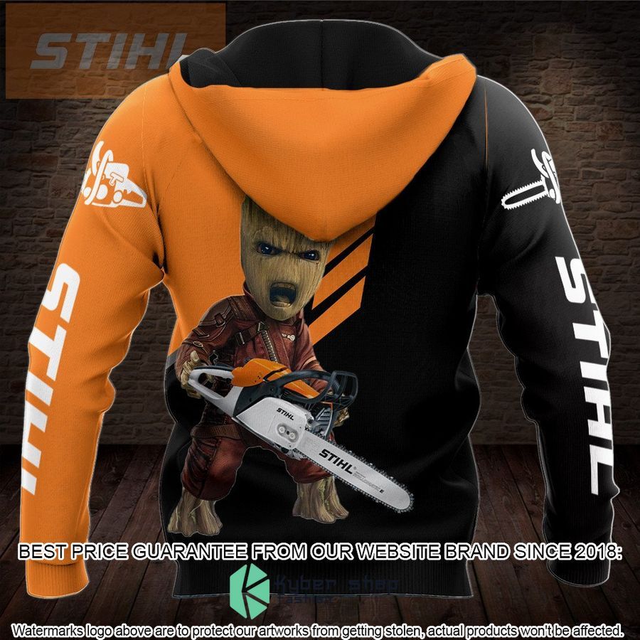 the groot chainsaw stihl 3d shirt hoodie 2 964