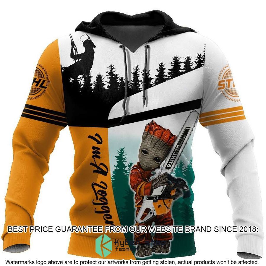 the groot i am a zogger chainsaw stihl 3d hoodie 1 738