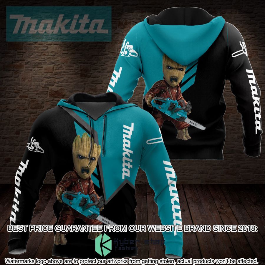the groot makita 3d shirt hoodie 3 884