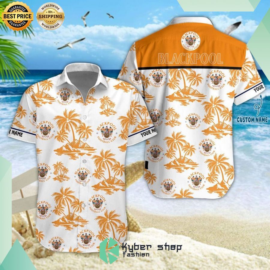blackpool f c hawaiian shirt and short 1 977